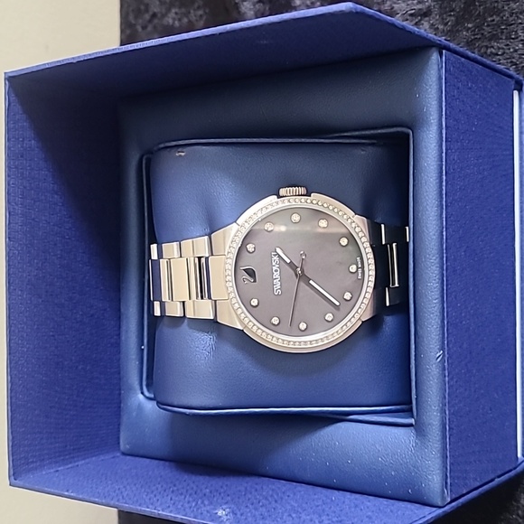 Swarovski Accessories - Swarovski City Grey Mother of Pearl Watch